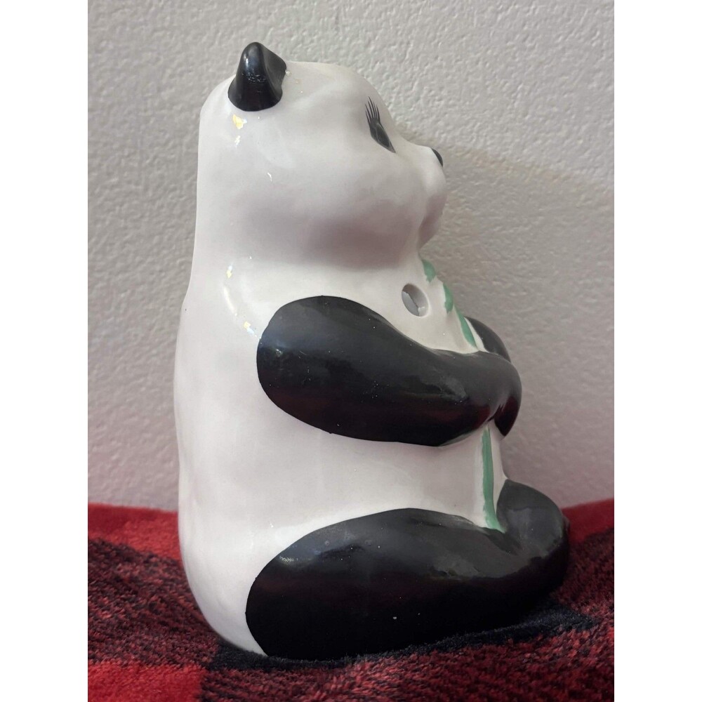 Vintage Benihana Panda Bear Bamboo Ceramic Tiki Mug Cup Drink Decor 6" - Picture 4 of 6